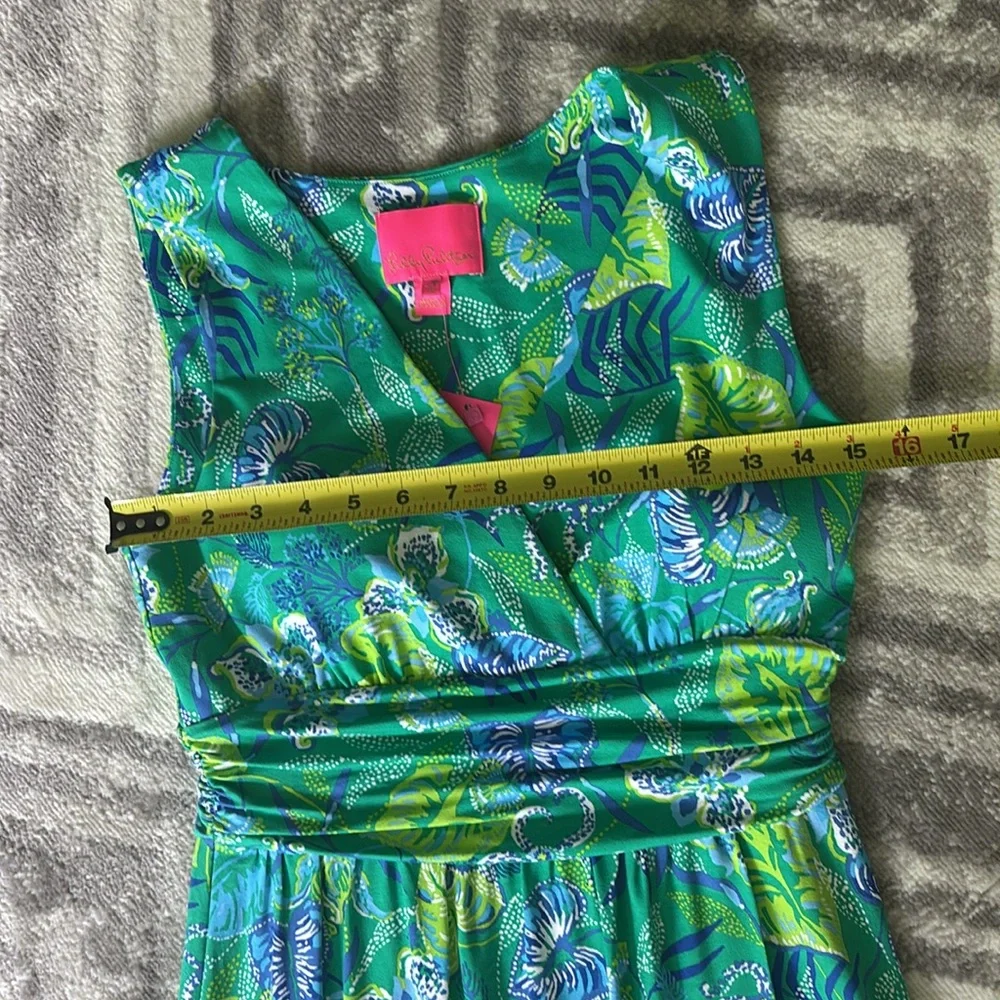 NWT Lilly Pulitzer Sleeveless Moana Wrap High Low Maxi Dress Botanical size S - Picture 8 of 9
